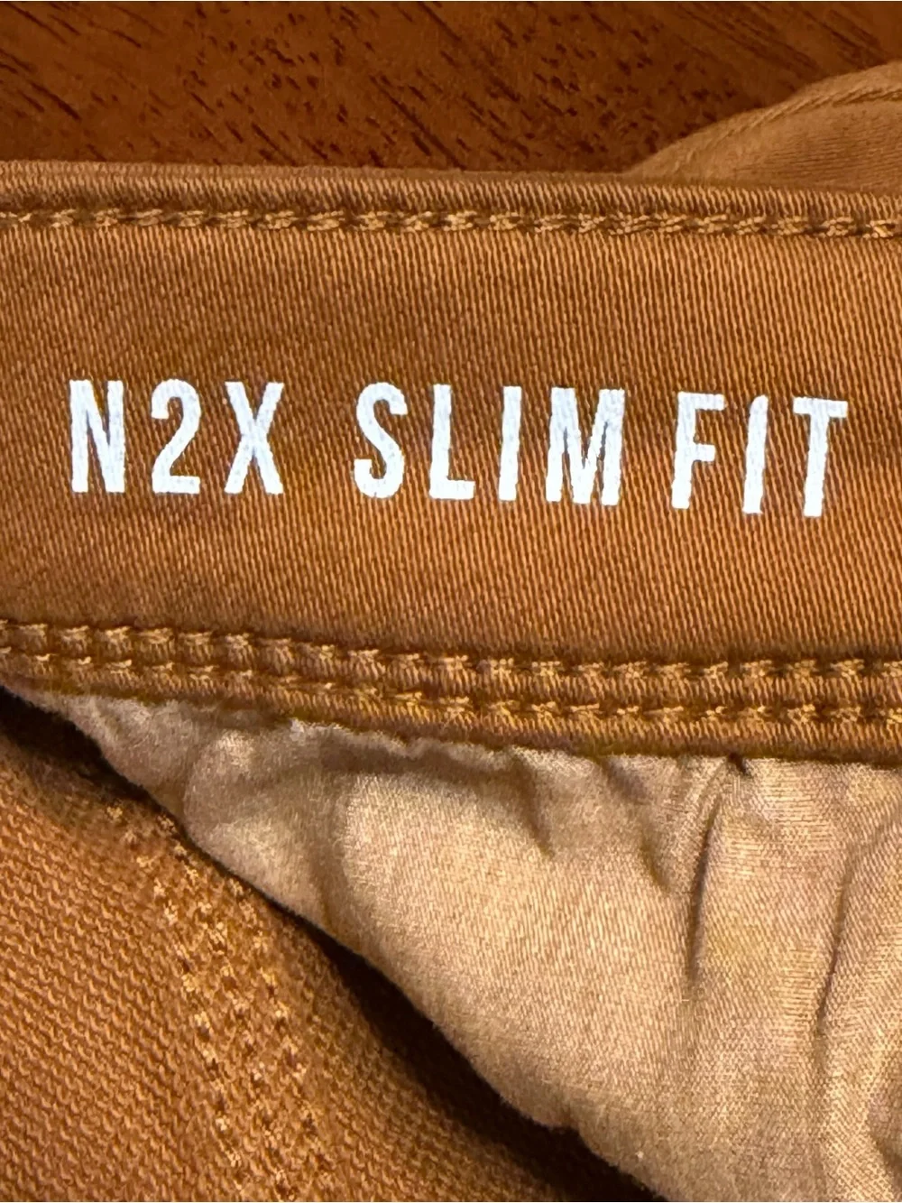 DU/ER N2X No Sweat Slim Fit Shorts Mens Size 34 Brown Stretch Performance Chino